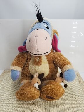 Eeyore Plush Reindeer Winnie the Pooh Disney Store Exclusive Plush NWT (NAV1)